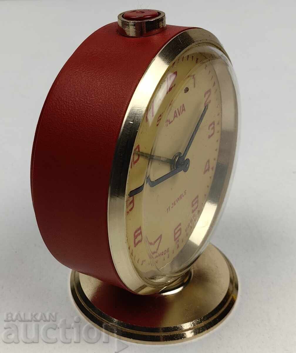 Licitație Ceas de masă de birou cu alarmă SLAVA funcțional Licitație Ceas de masă de birou cu alarmă SLAVA funcțional