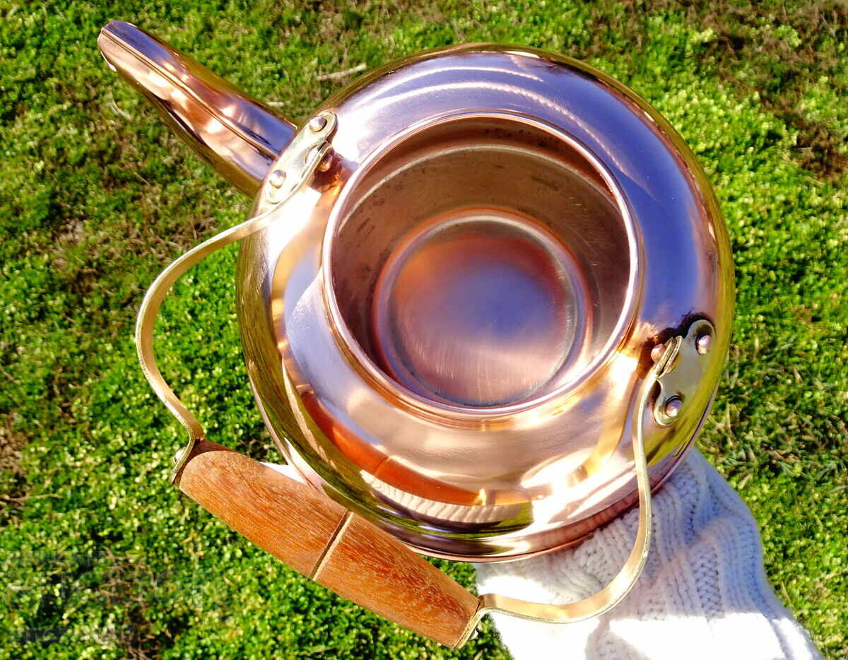 Δημοπρασία Χάλκινος βραστήρας, καθαρός κόκκινος χαλκός 2,5 λ