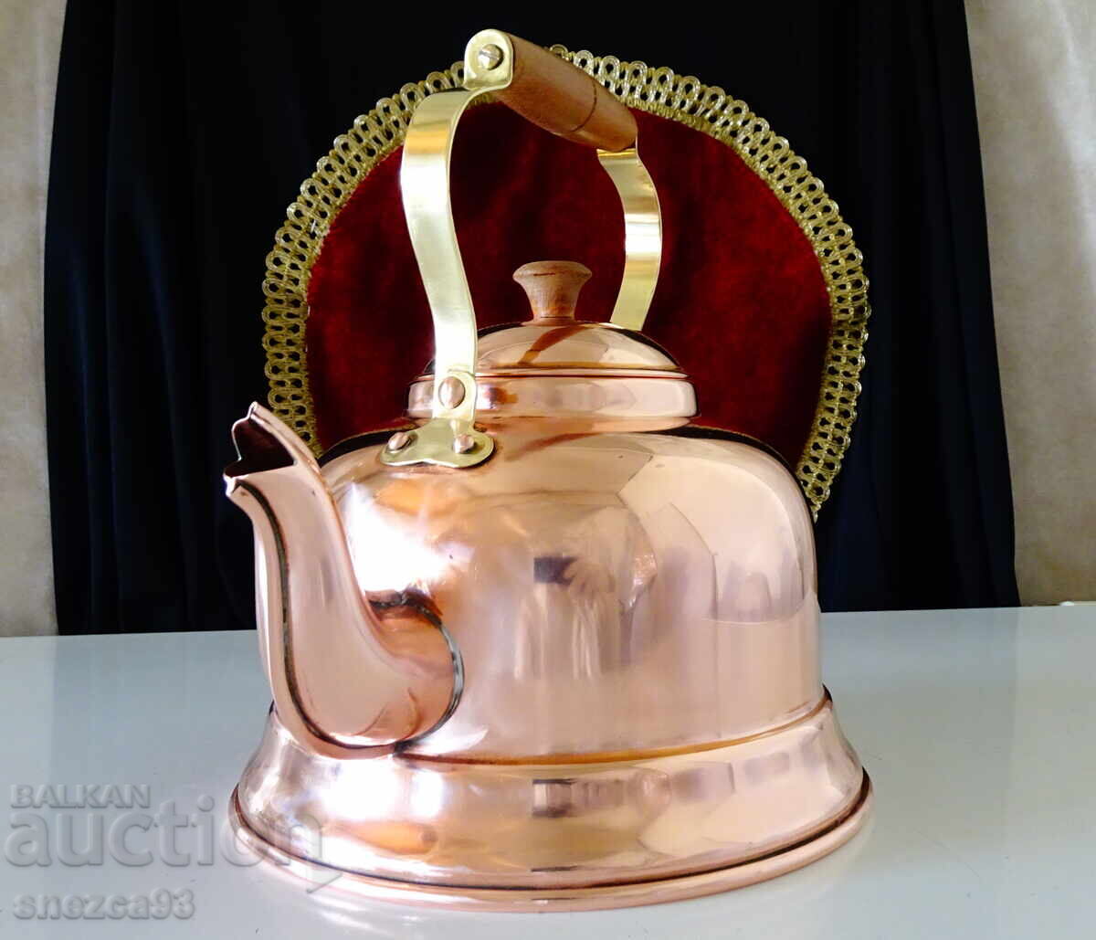 Χάλκινος βραστήρας, καθαρός κόκκινος χαλκός 2,5 λ - 7