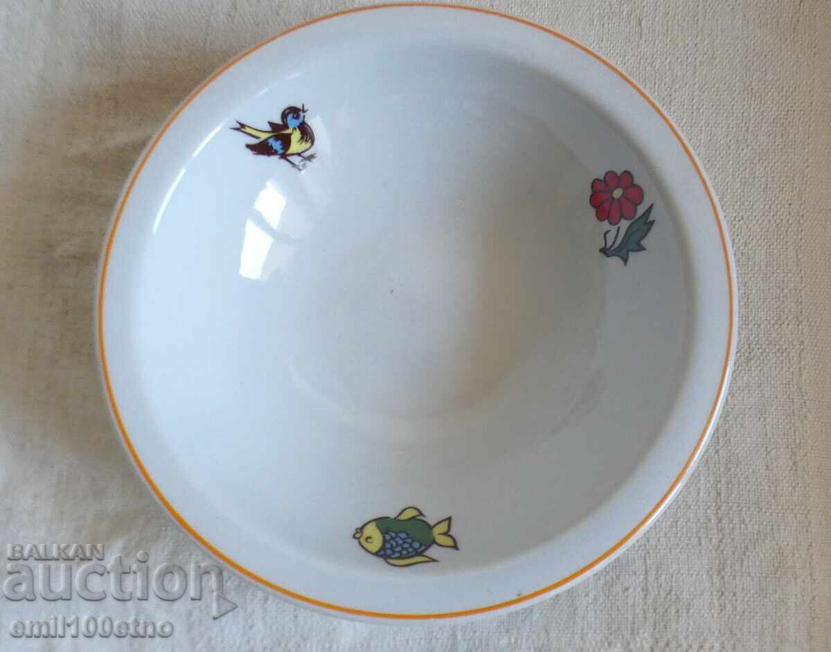 Bol cu motive pentru copii porțelan LUBIANA Polonia Bol cu motive pentru copii porțelan LUBIANA Polonia