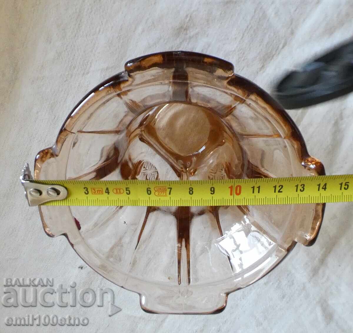 Vază veche din sticlă colorată - 7 Vază veche din sticlă colorată - 7