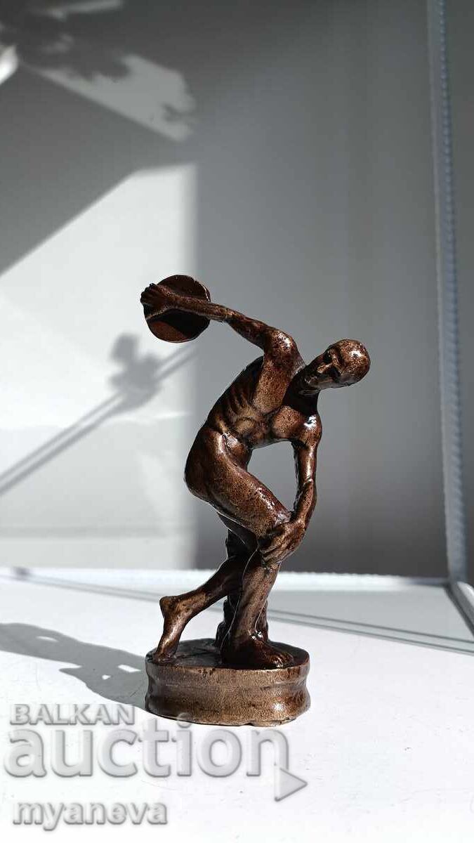 Aruncător de disc sau „Discobolul”, statuetă de bronz cu preț € 40.00 | 78.23 BGN