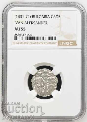 №5 NGC-AU55 Groș pe Țarul Ioan Alexandru - CITIȚI DESCRIEREA №5 NGC-AU55 Groș pe Țarul Ioan Alexandru - CITIȚI DESCRIEREA