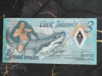 Bancnotă - Insulele Cook - 3 dolari UNC | 2021
