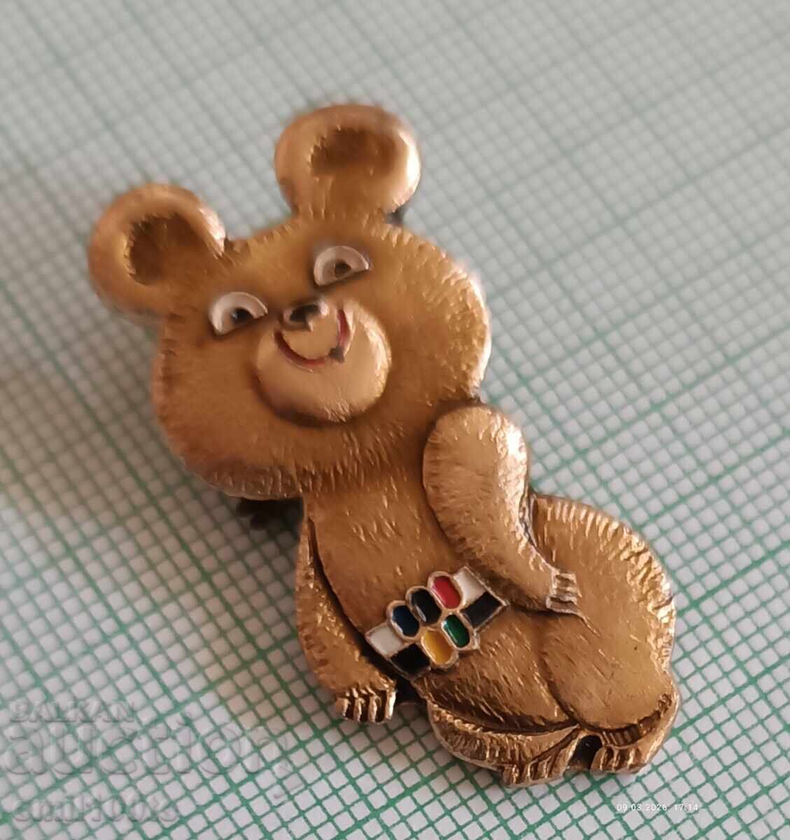 Аукцион Значка- Миша Олимпиада Москва 80