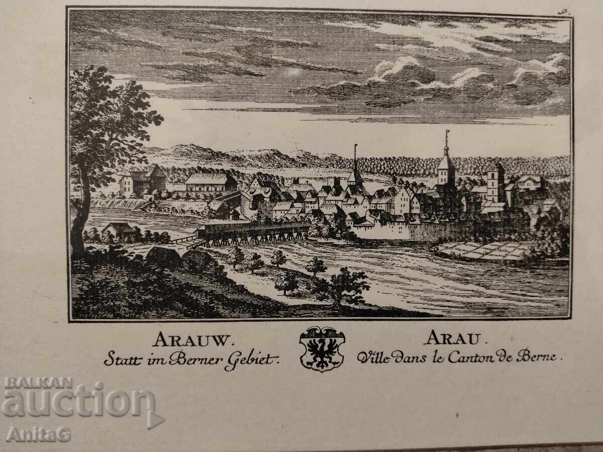 Priveliște a orașului Aarau din nord-vest 22/16 1928 cu preț € 15.00 | 29.34 BGN