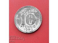 Germania-Renania-Palatinat-Koblenz-10 pfennig 1920-foarte bine conservată