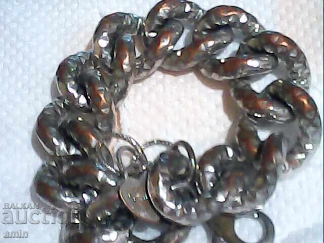 Brățară argintată veche și frumoasă, greutate 100g - 5