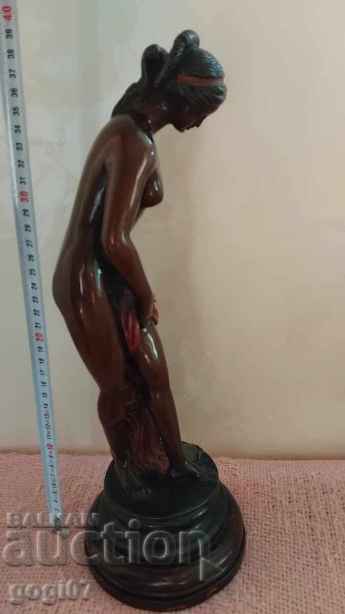 Figurină veche din bronz, plastică, statuetă - 5
