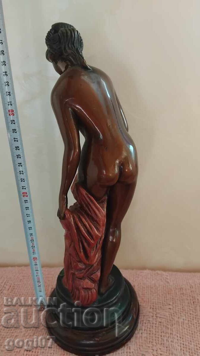 Figurină veche din bronz, plastică, statuetă - 6