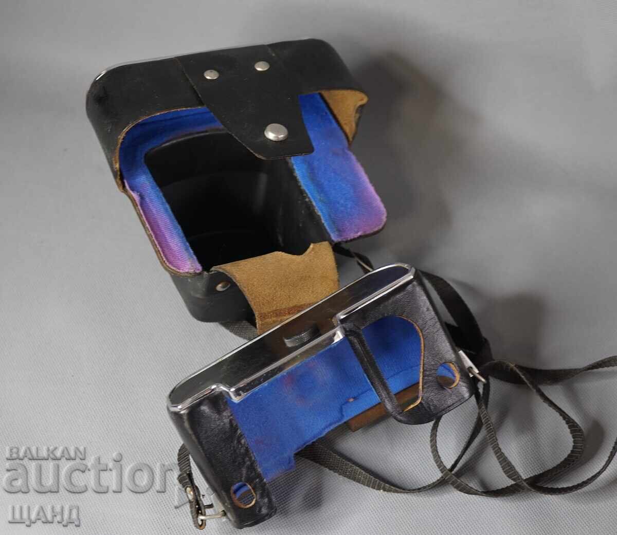 Доставка на ZENIT Стар кожен калъф за фотоапарат Зенит