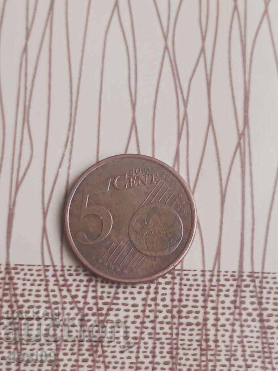 Livrarea 5 euro cenți 2011 Unificarea Italiei