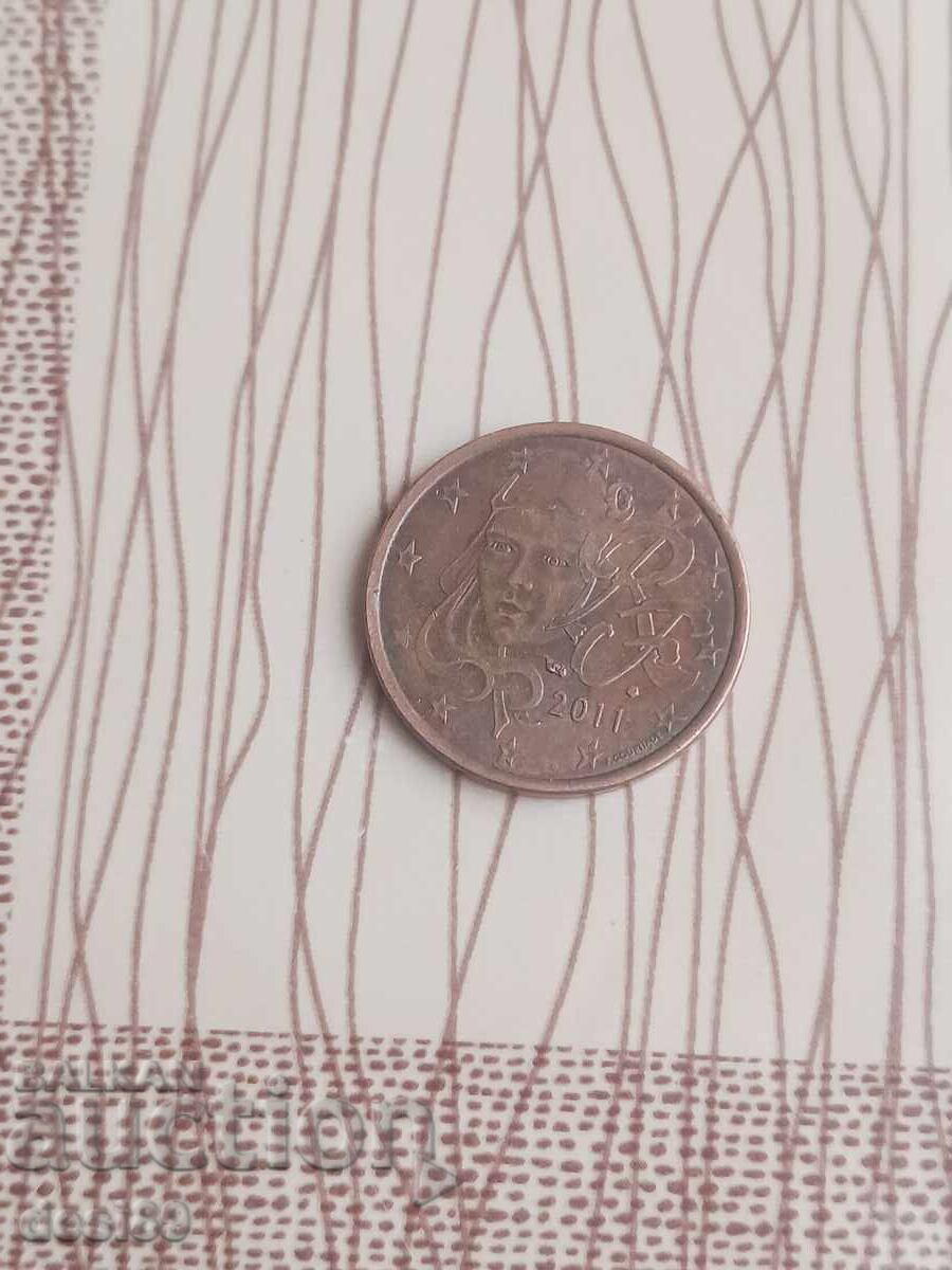 5 euro cenți 2011 Unificarea Italiei
