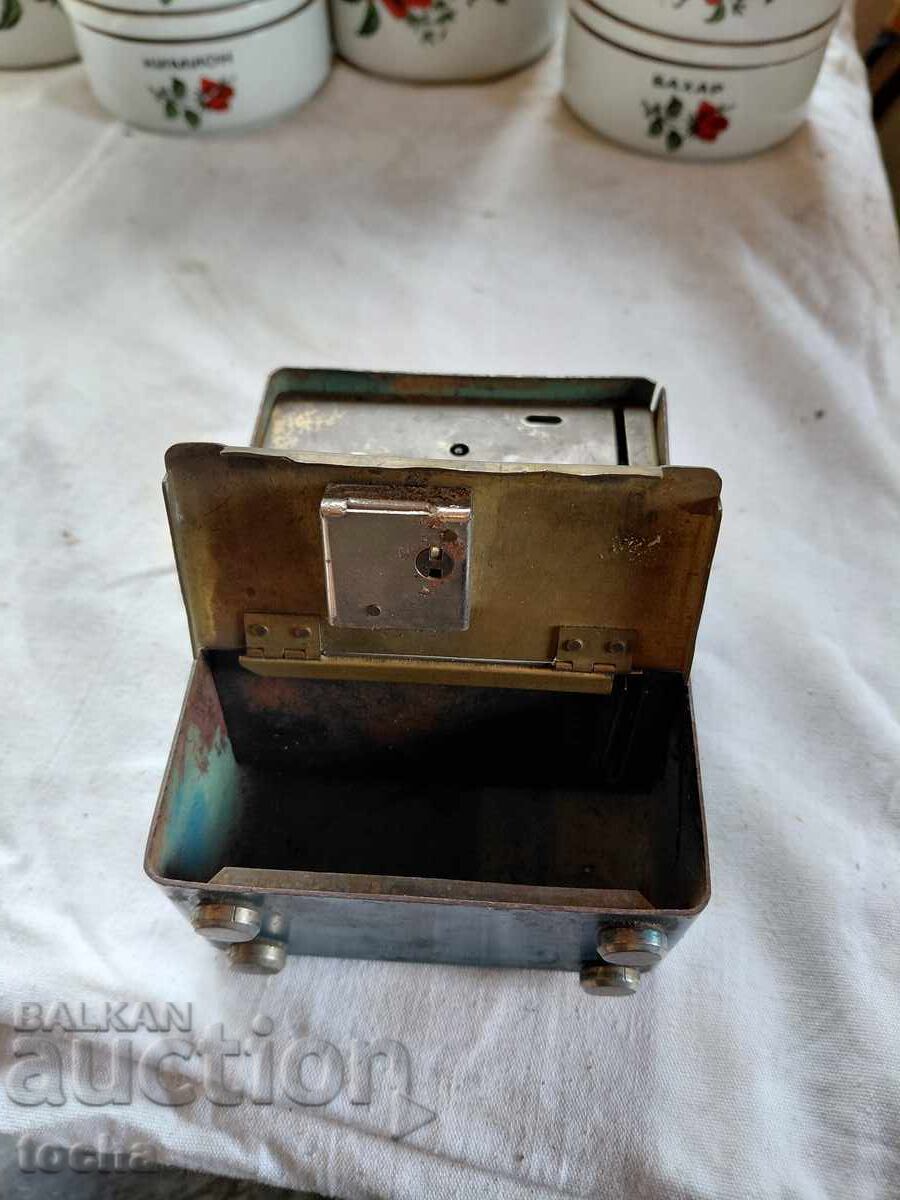 Ceas de masă vechi, Globus german - 5