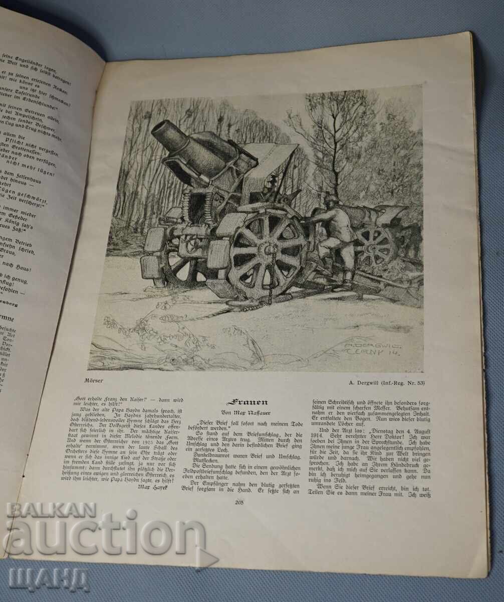 Licitație 1915 German Magazine portrait of Admiral Alfred