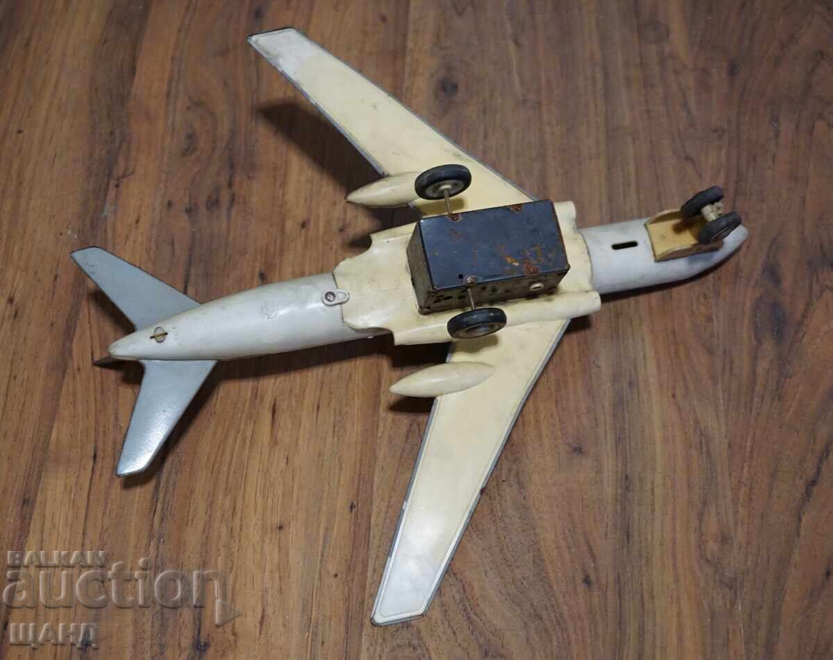 Old Russian metal toy model airplane - 5