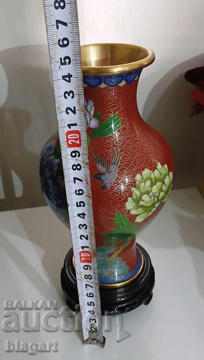 Veche vază chinezească - cloisonné Veche vază chinezească - cloisonné