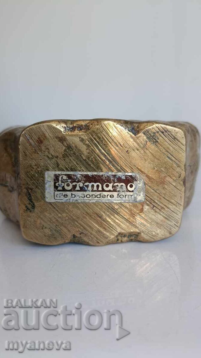 Χάλκινο, μασίφ γλυπτό βάζο, Formano - 5