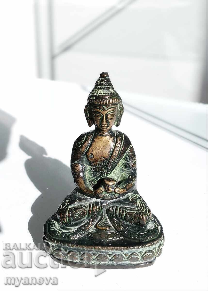 Μπρονζέ, vintage αγαλματίδιο Βούδα που διαλογίζεται με τιμή € 50.00 | 97.79 BGN