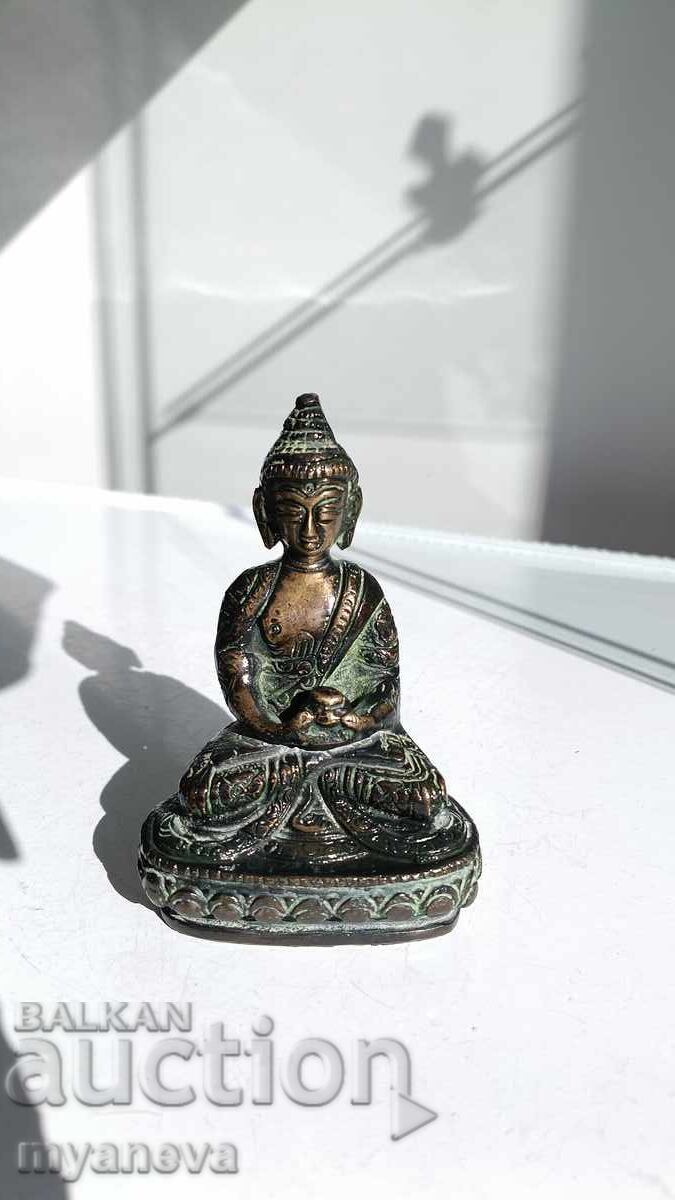 Δημοπρασία Μπρονζέ, vintage αγαλματίδιο Βούδα που διαλογίζεται
