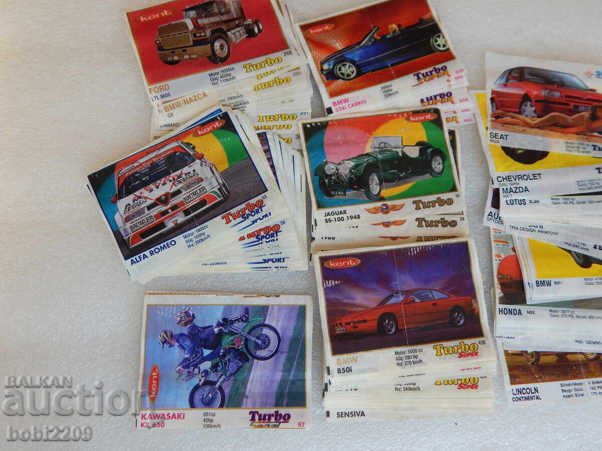 Συλλογή Λοτ από 133 εικόνες τσίχλας Turbo Sport Super με τιμή € 14.99 | 29.32 BGN