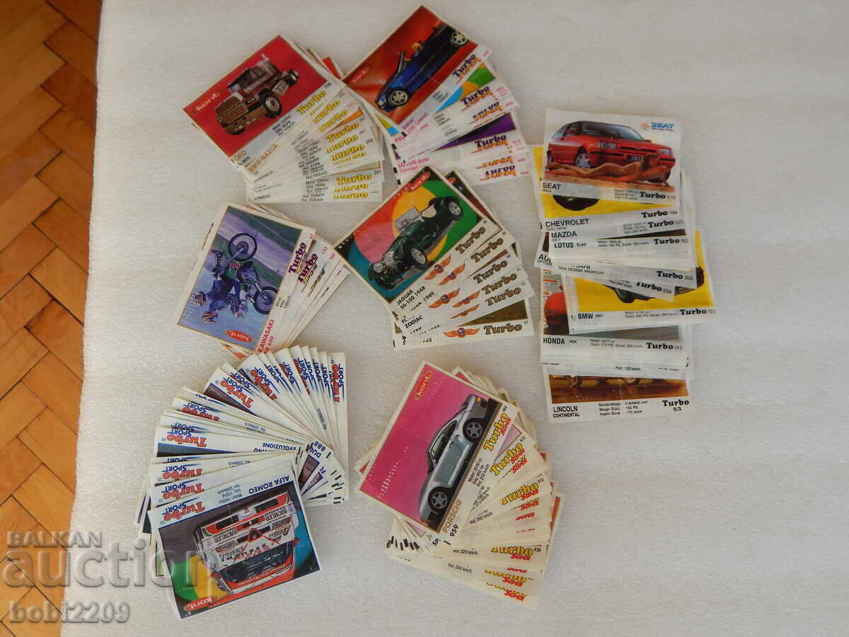 Δημοπρασία Συλλογή Λοτ από 133 εικόνες τσίχλας Turbo Sport Super