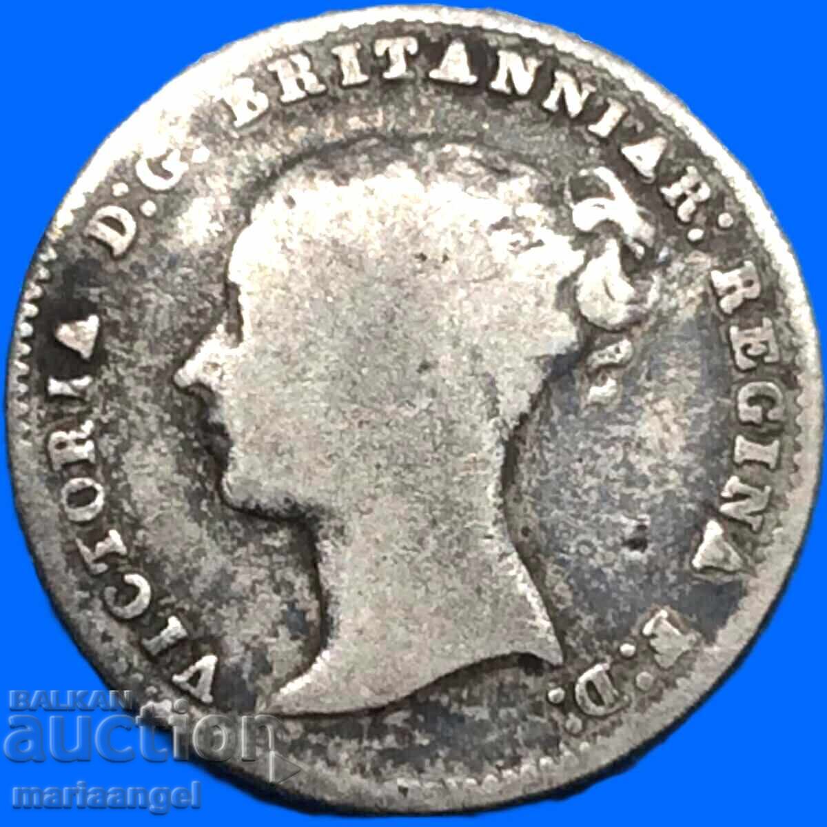 Μεγάλη Βρετανία 4 πένες 1843 Grote Victoria ασήμι με τιμή € 25.50 | 49.87 BGN