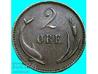 Danemarca 2 ore înainte 1902 - rar
