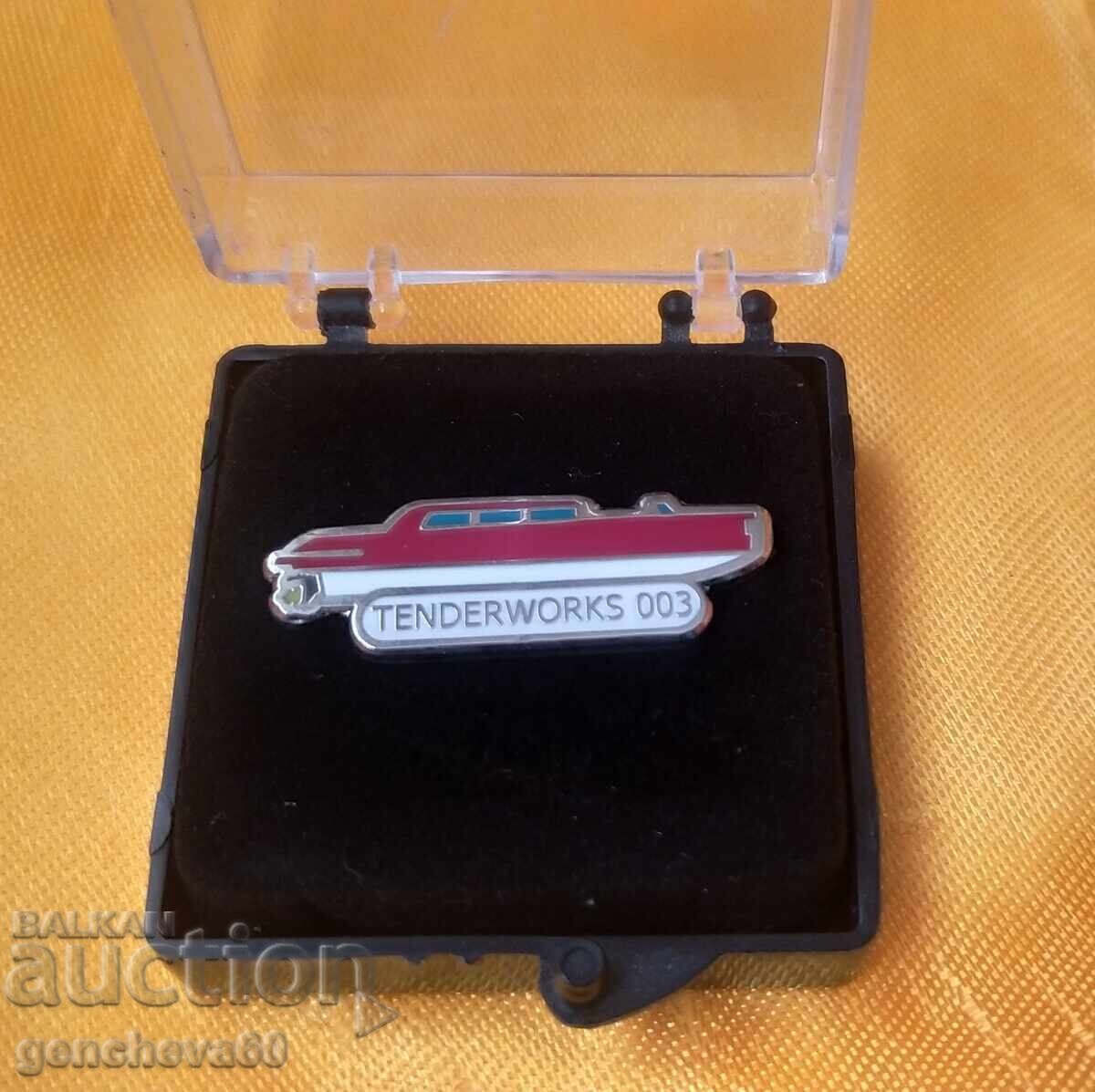 Insignă de colecție pentru rever, barcă de lux