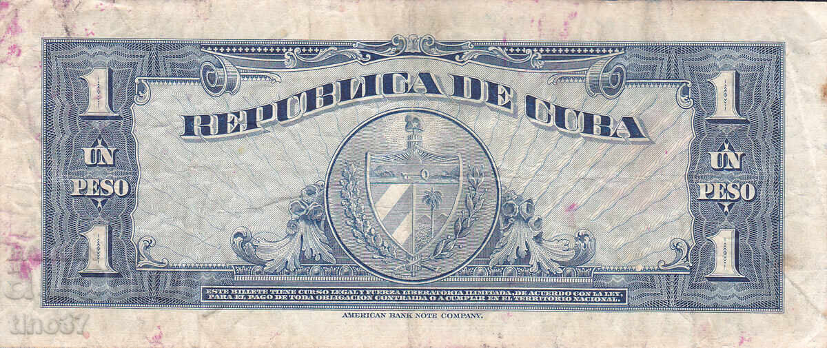 Licitație tino37 - CUBA - 1 PESO - 1960