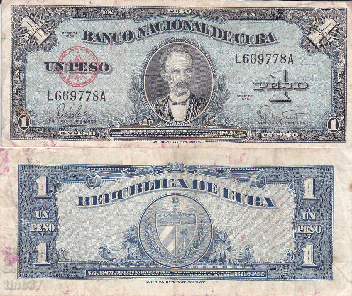 tino37 - CUBA - 1 PESO - 1960
