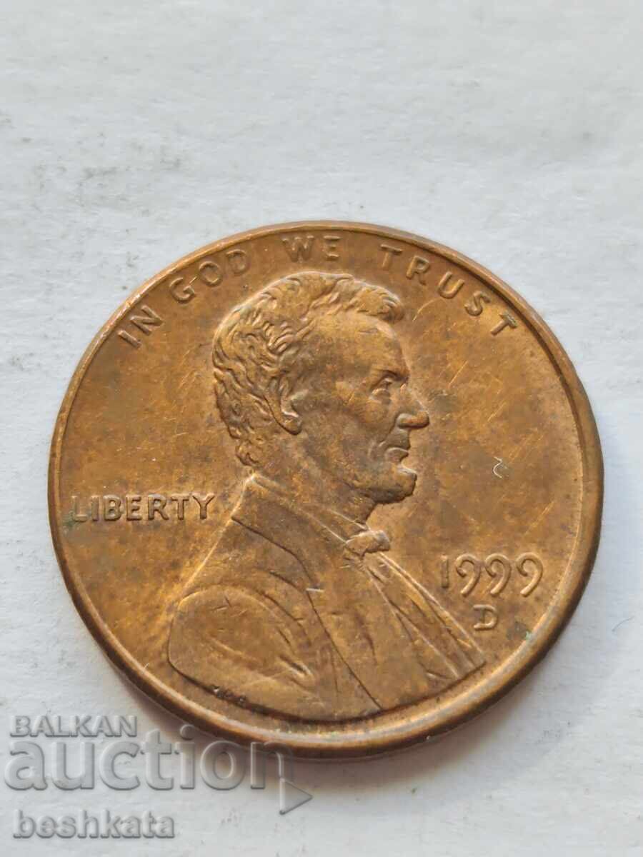 SUA - 1 cent (1999) D SUA - 1 cent (1999) D