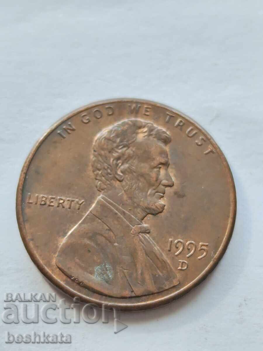 SUA - 1 cent (1995) D