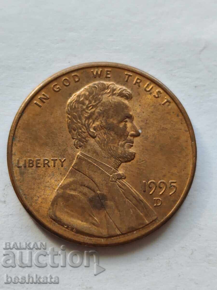 SUA - 1 cent (1995) D