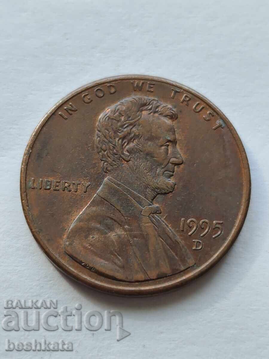 SUA - 1 cent (1995) D