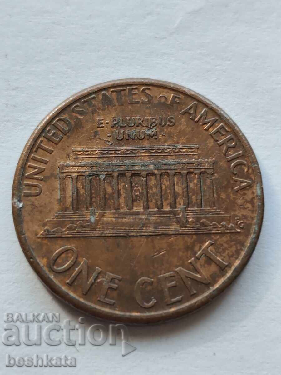 SUA - 1 cent (1993) D cu preț € 0.11 | 0.22 BGN