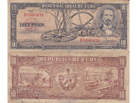 tino37 - CUBA - 10 PESOS - 1956