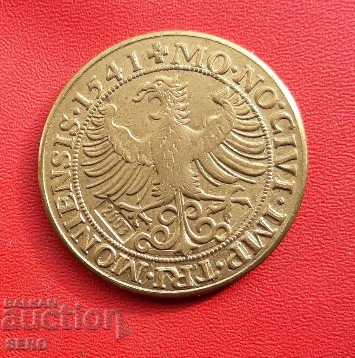 Medalia - Austria - replică a unei monede vechi din 1541 cu preț € 1.01 | 1.98 BGN Medalia - Austria - replică a unei monede vechi din 1541 cu preț € 1.01 | 1.98 BGN