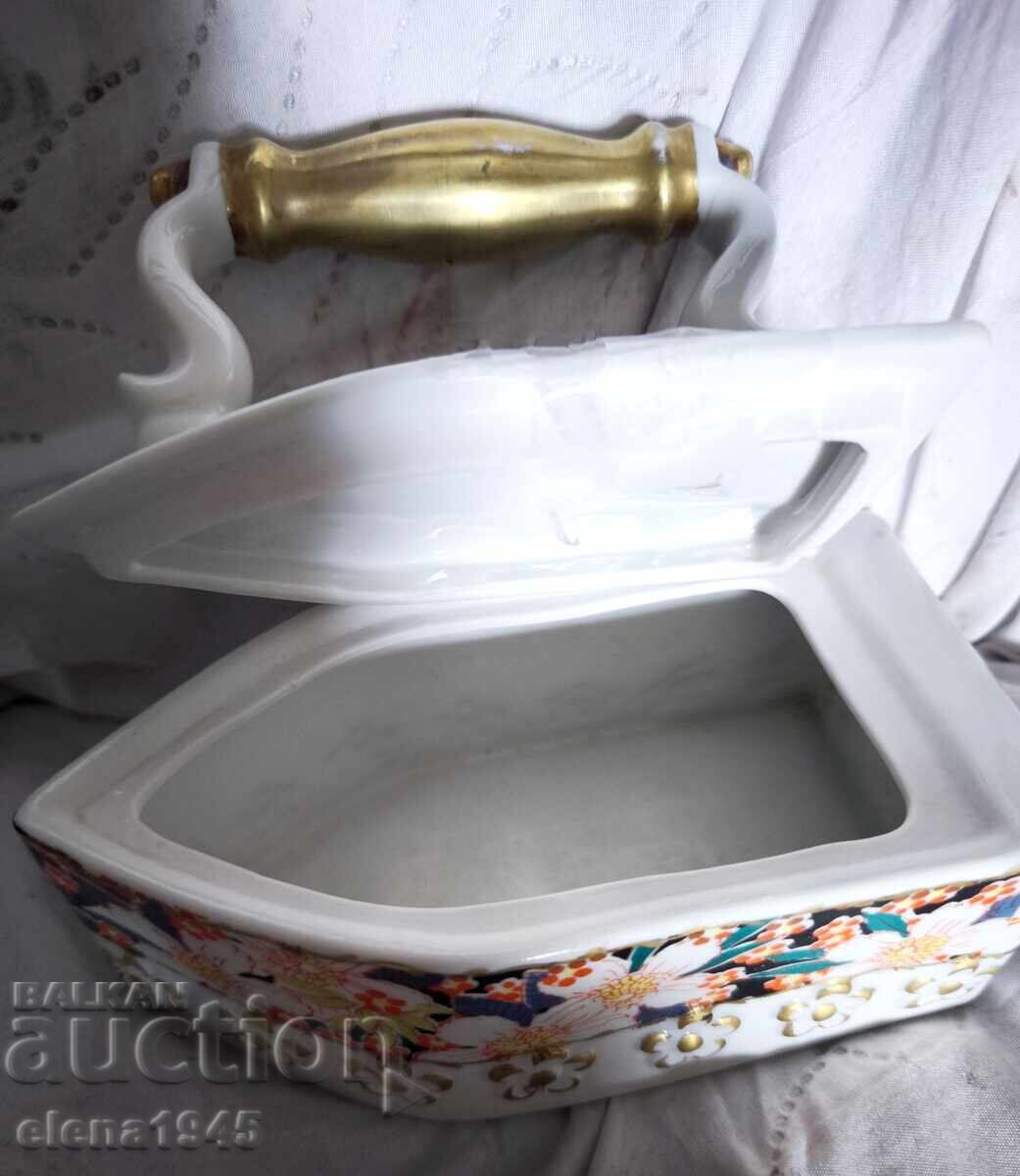 Fier de călcat din porțelan vintage - 5