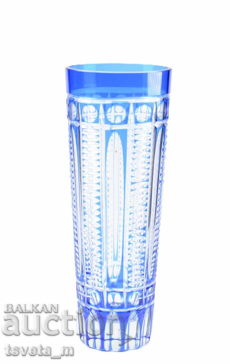 Vază de cristal, cristal tăiat dublu strat cu preț € 25.00 | 48.90 BGN
