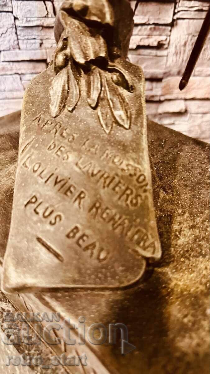 Антикварна френска фигура, СЛЕД БИТКА, цам с цена € 400.00 | 782.33 лв.