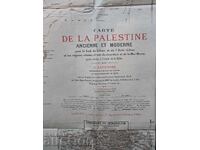 Карта на Палестина. 1900-те. Париж.