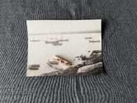 Стара рядка снимка Кюприя Проморско 1920 кораби