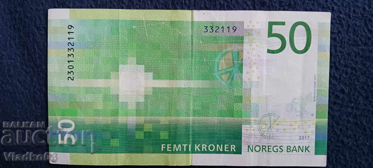 Νορβηγία 50 κορώνες 2017 με τιμή € 9.50 | 18.58 BGN Νορβηγία 50 κορώνες 2017 με τιμή € 9.50 | 18.58 BGN