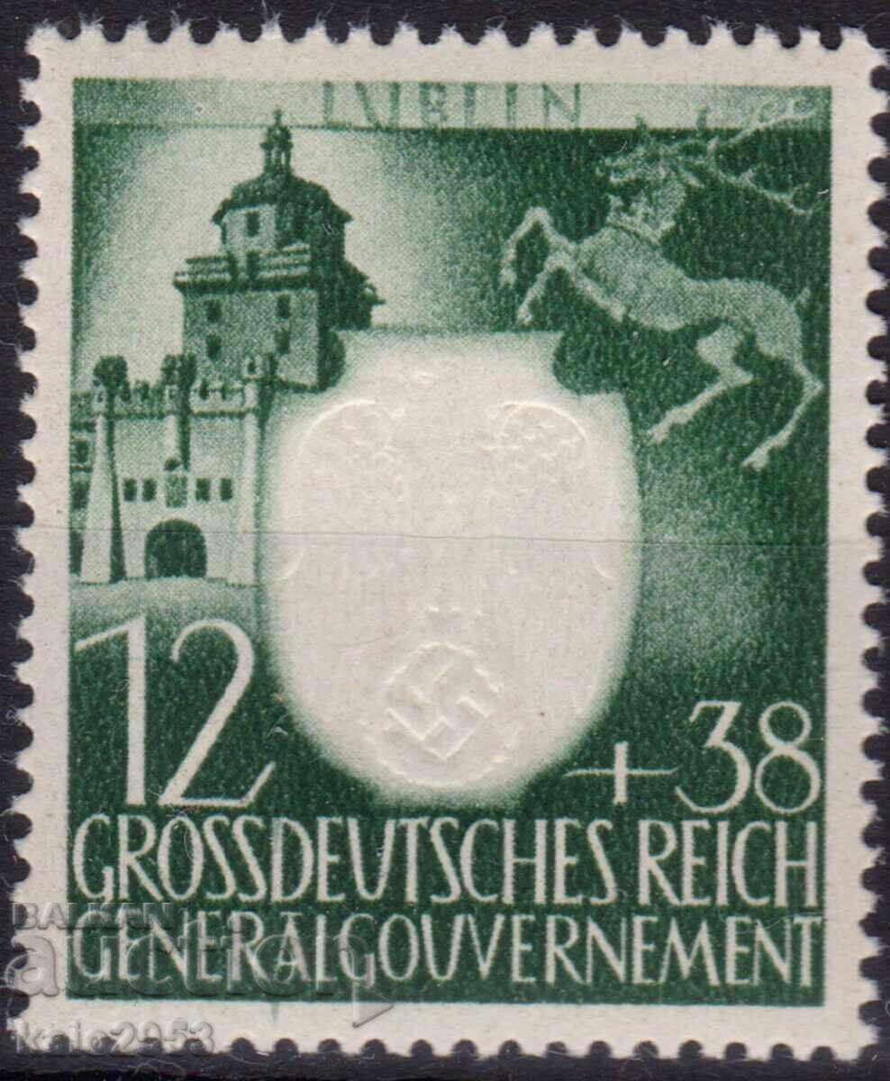 Γερμανία - 2ο Παγκόσμιο Πόλεμο - Επ. Πολωνίας - 3 γρ. NSDAP σε GG - ανάγλυφο, MNH Γερμανία - 2ο Παγκόσμιο Πόλεμο - Επ. Πολωνίας - 3 γρ. NSDAP σε GG - ανάγλυφο, MNH