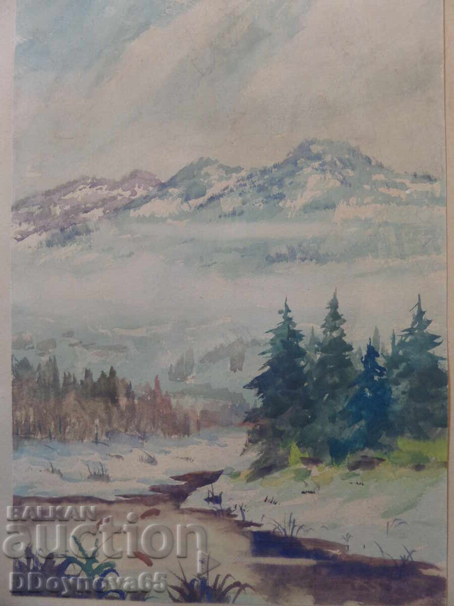 Hristo Petrov - Vlah, acuarelă, hârtie cu preț € 119.00 | 232.74 BGN Hristo Petrov - Vlah, acuarelă, hârtie cu preț € 119.00 | 232.74 BGN