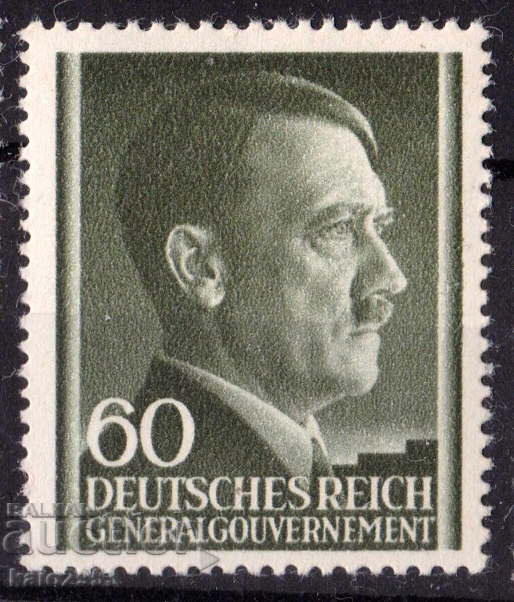 Germania-1942-Ocupația Poloniei-GG-Regulat-A.H., MNH