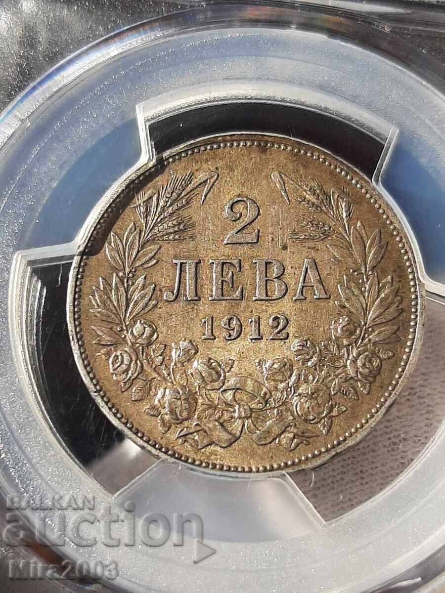 2 lei 1912g. AU55 PCGS - 6 2 lei 1912g. AU55 PCGS - 6
