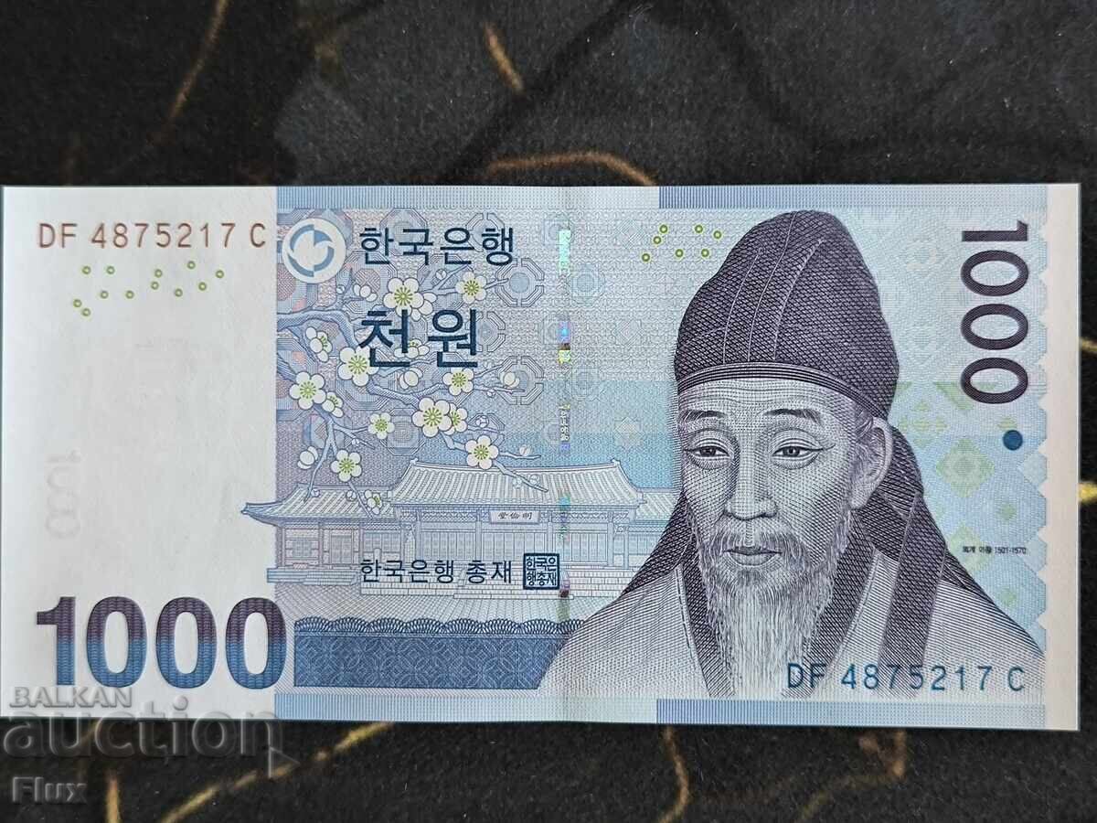 Banknote - South Korea - 1000 Won UNC | 2007
