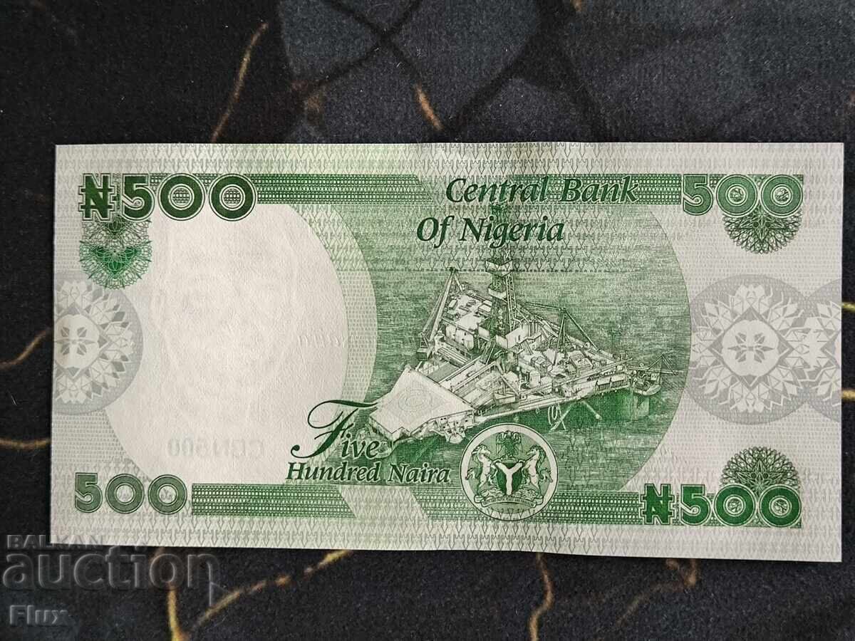 Bancnotă - Nigeria - 500 naira UNC | 2022 cu preț € 6.15 | 12.03 BGN